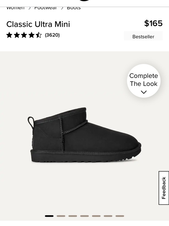 UGG Shoes - UGG Classic Ultra Mini Shearling Boot - Black